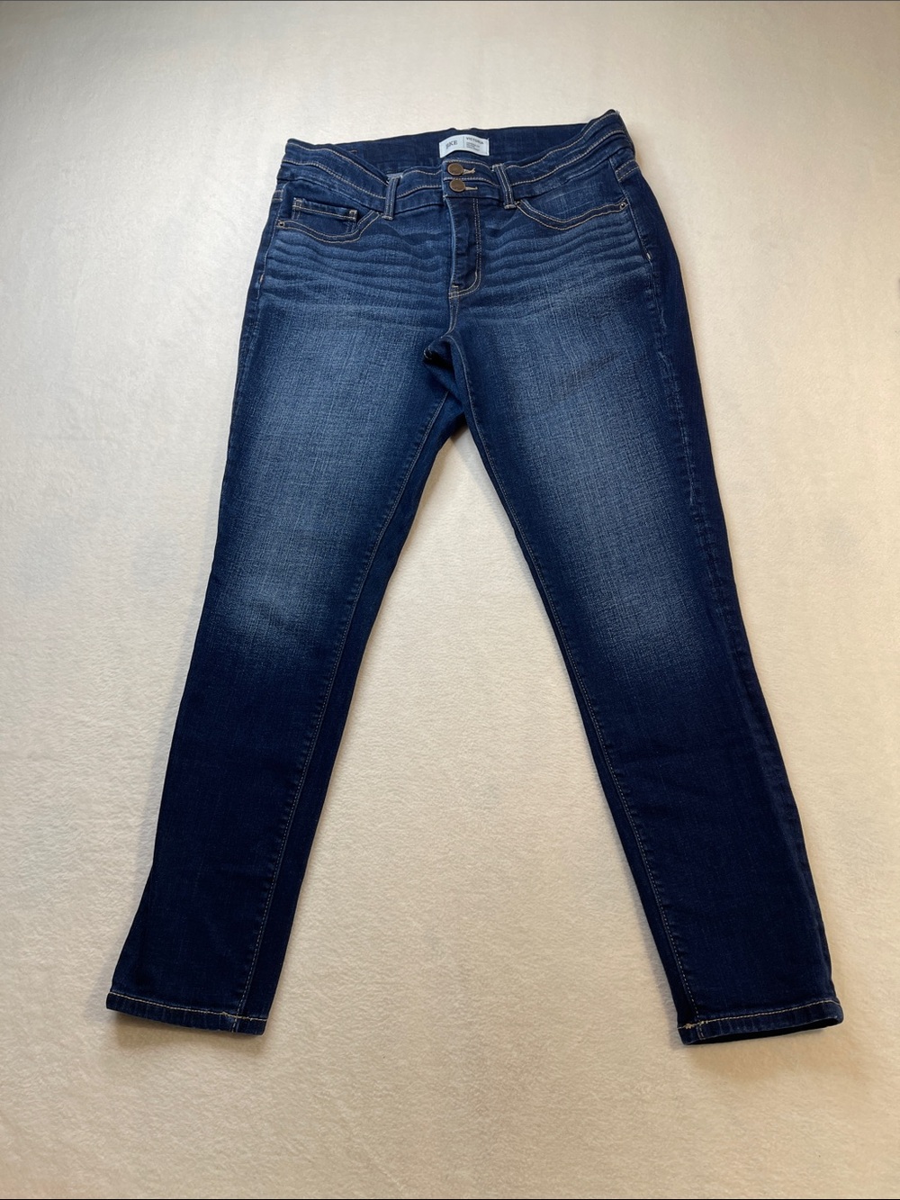 BKE VICTORIA MID RISE Women's Dark Indigo ANKLE Skinny Jeans SIZE 30/29